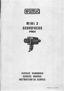 Eumig Mini 3 PMA manual. Camera Instructions.